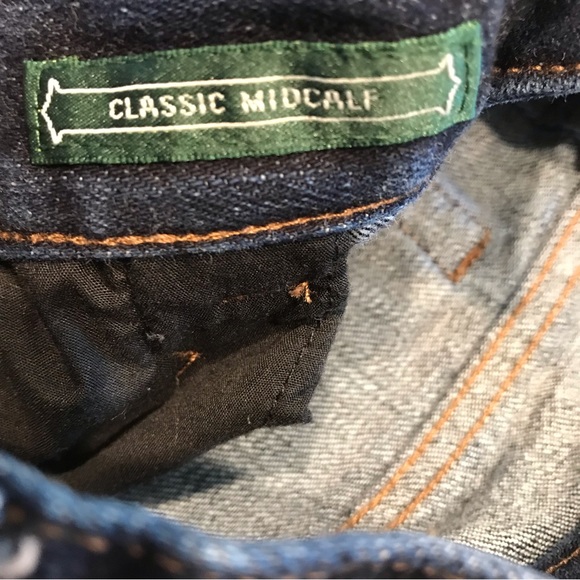 Lauren Jeans Co, classic mid calf, capris, blue denim, 10 - Picture 7 of 9